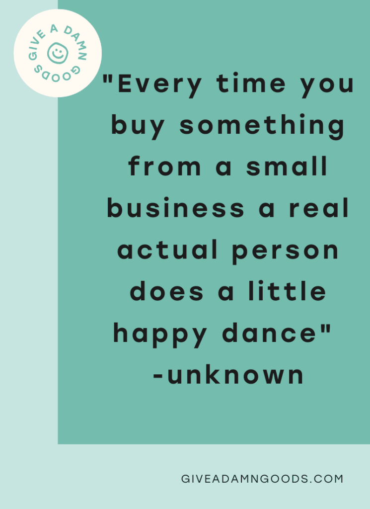 shop small business quote