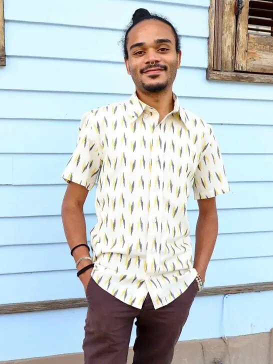 affordable men's organic button down