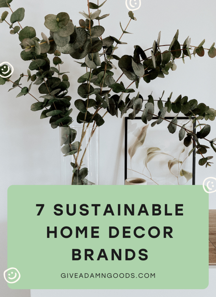 list of sustainable decor brands