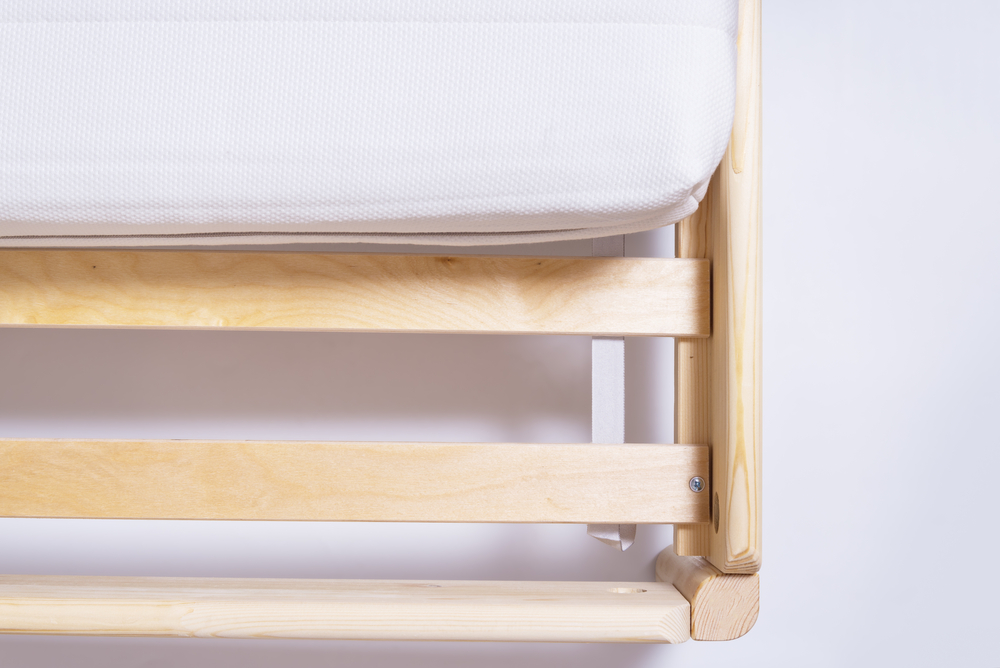 natural wood platform bed frame