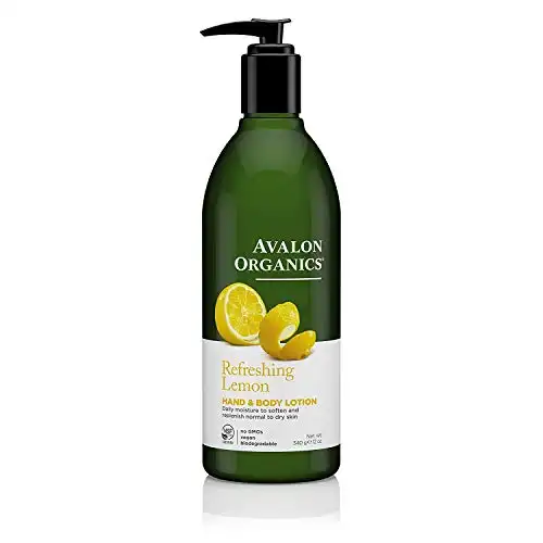 Avalon Organics Hand & Body Lotion, Refreshing Lemon, 12 Oz