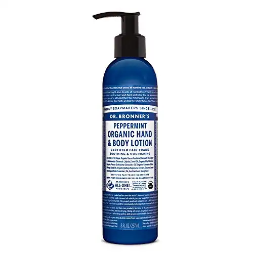 Dr. Bronner'S Fair Trade And Organic Lotion, Peppermint, 8 Oz