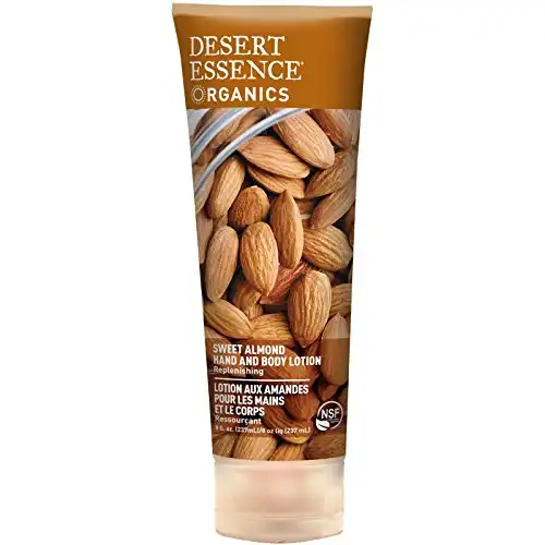 Desert Essence Hand and Body Lotion Almond, 8 ounce