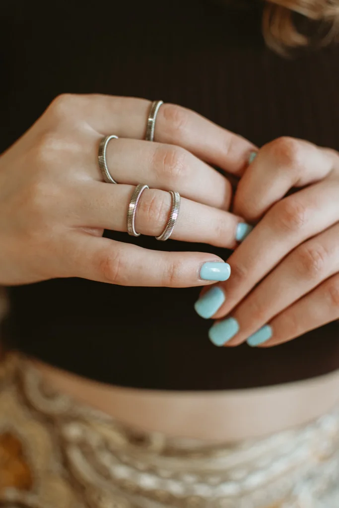 upcycled brass rings