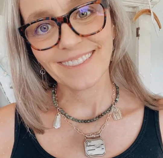 sustainable necklace made from upcycled silverware