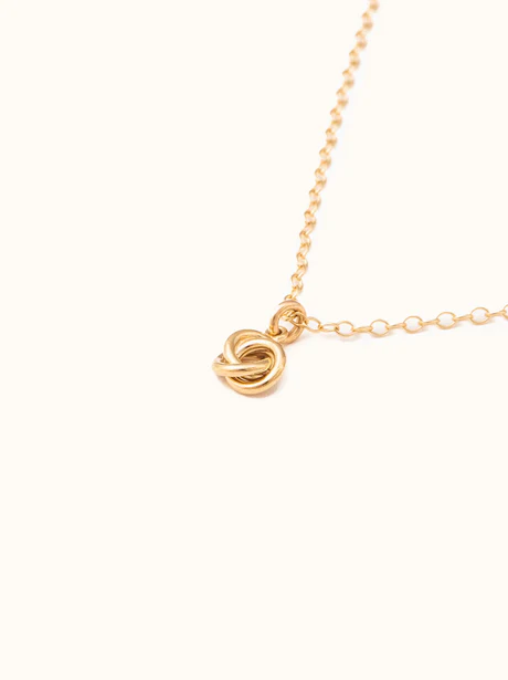 minimalist gold necklace by able