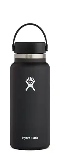 Hydro Flask Wide Mouth Bottle with Flex Cap Black 32 oz