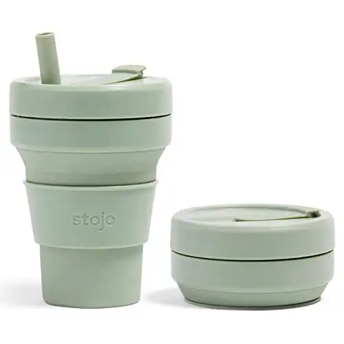 STOJO Collapsible Travel Cup With Straw