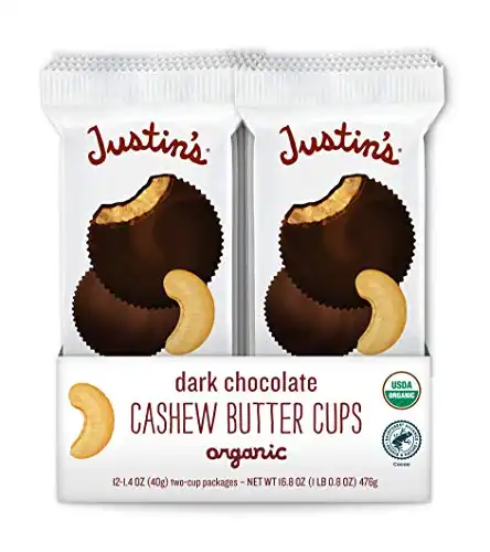 Organic Dark Chocolate Cashew Butter Cups