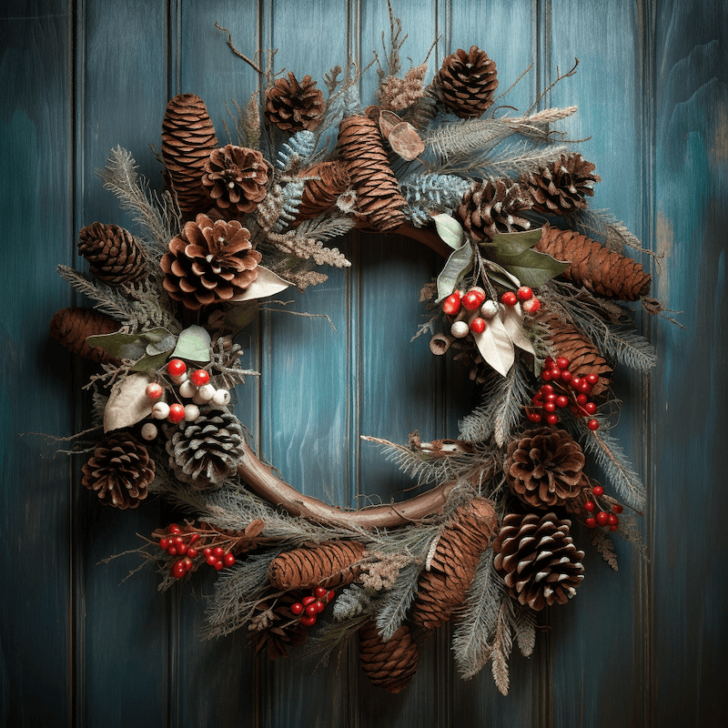 homemade natural wreath