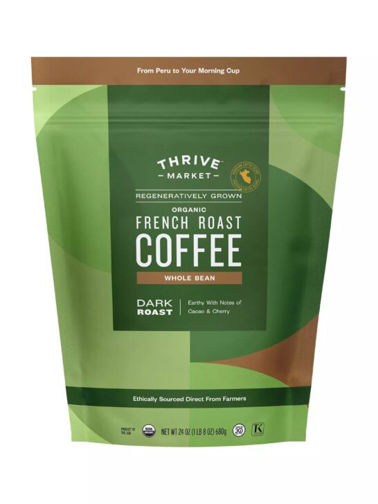 thrive market organic french roast coffee