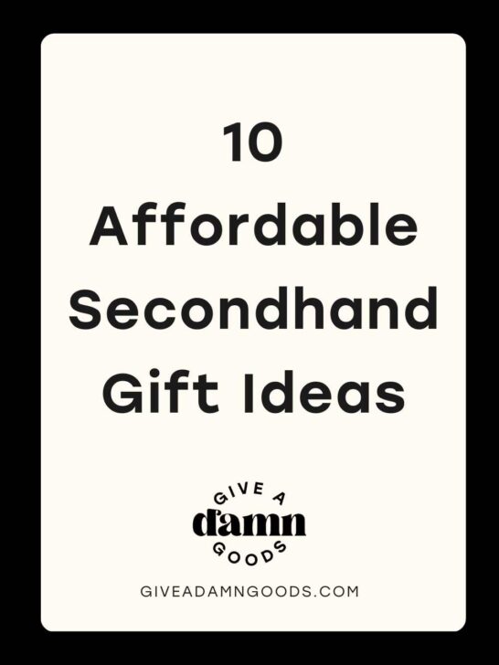 graphic for secondhand gift idea blog post