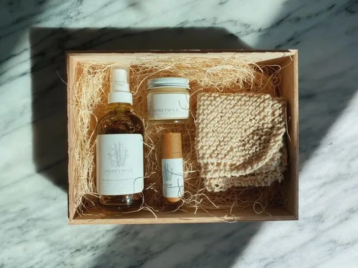 natural skincare gift set from etsy