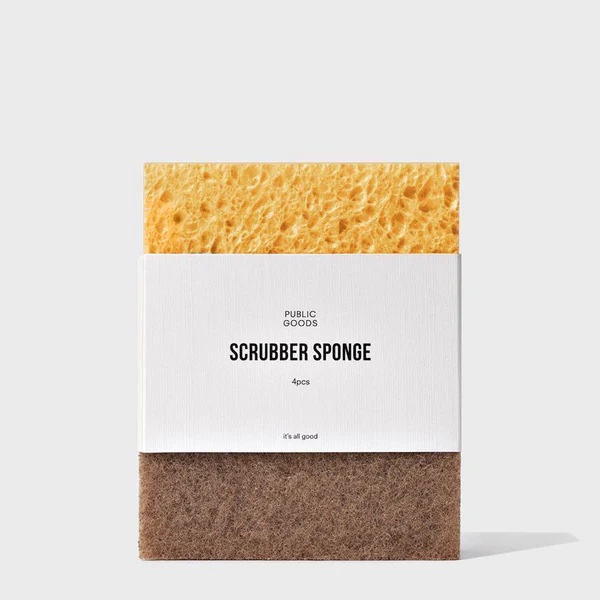 Walnut Scrubber Sponge by Public Goods