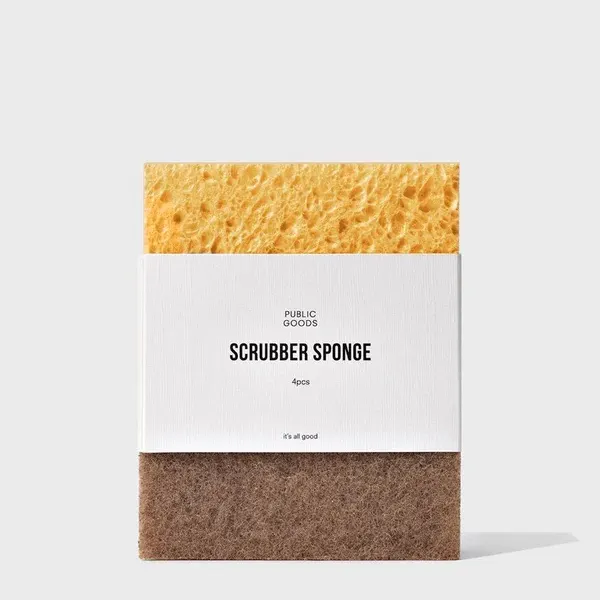 Walnut Scrubber Sponge by Public Goods